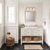 FREE SHIPPING —-GORGEOUS BRUSHED NICKEL -3 VANITY LIGHT