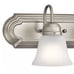 FREE SHIPPING —-GORGEOUS BRUSHED NICKEL -3 VANITY LIGHT