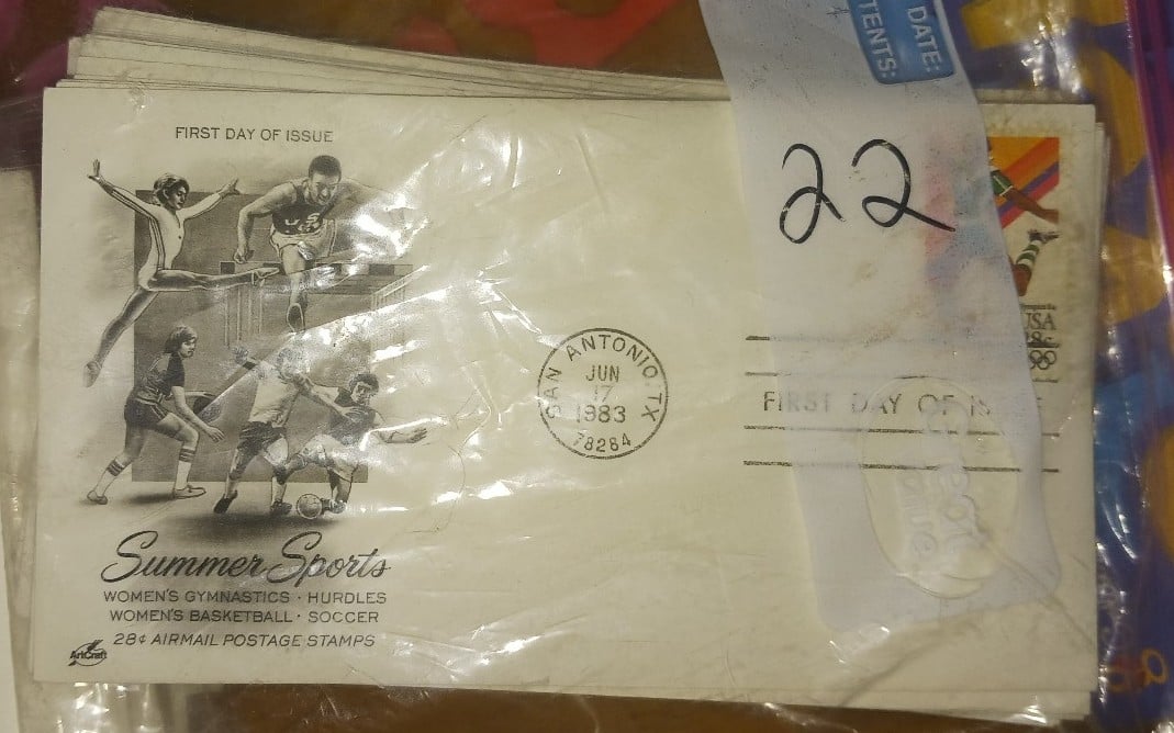 Special Olympics envelope and Stamp