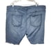 Lane Bryant Mid Rise Essential Stretch Bermuda Raw Hem Denim Shorts 28