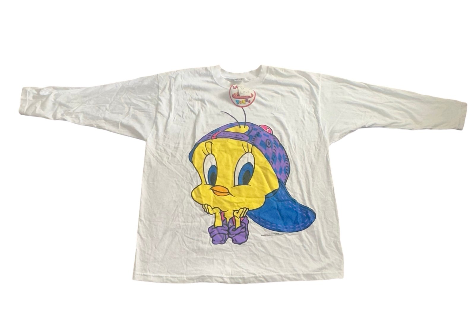 Vtg Looney Tunes Tweety Bird 1996 Long Sleeve T-Shirt Hip Hop ADULT SZ 3X NEW