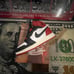 Jordan Retro 1s black toe