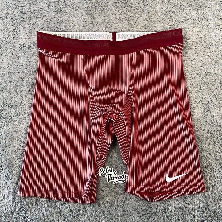 Nike Pro Elite 1/2 Length Racing Tights USA Size XXL Men Red