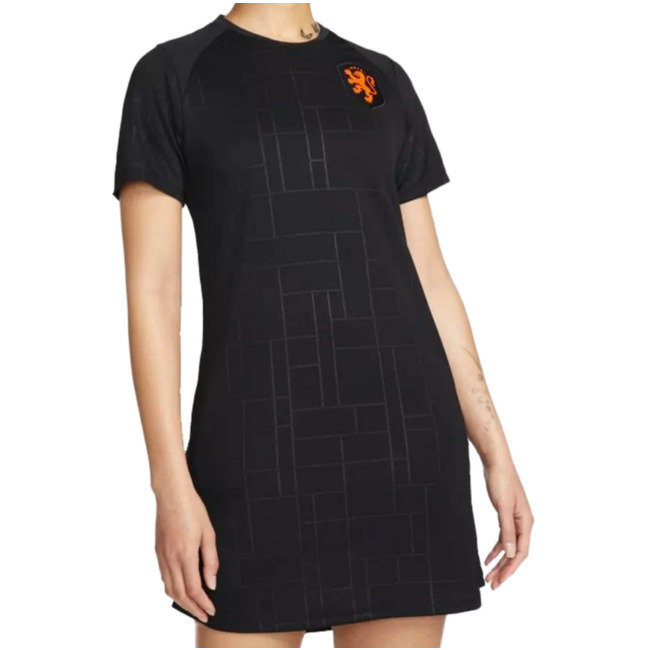 Nike Netherlands Women Dri-FIT Soccer Jersey Dress Black Size S CV5889-010 NEW