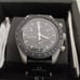Watch X Swatch & Omega X Snoopy & Mission to the moonphase X black