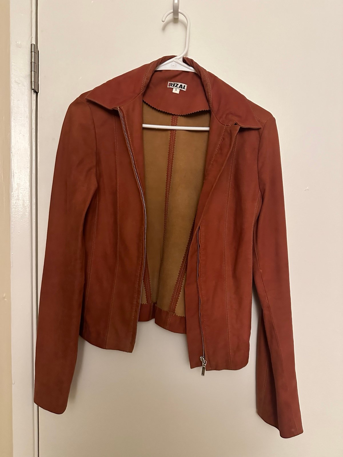 Brown red Suede Jacket