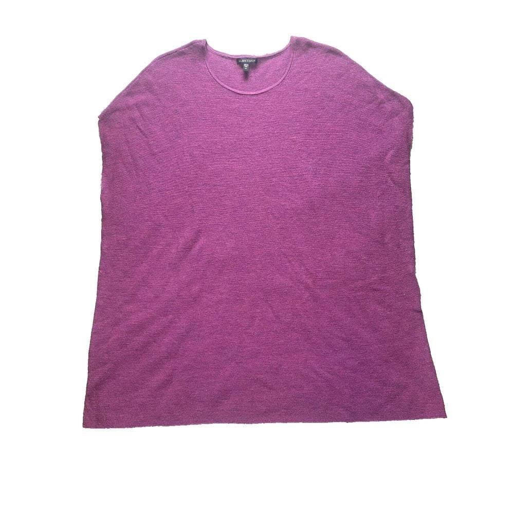 Eileen Fisher Sweater Womens Medium Oversized Merino Wool Outerwear Ladies