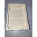 Vintage 1950s West German Majolica Trinket Box Covered Bridge Pine Trees 6” X 2”