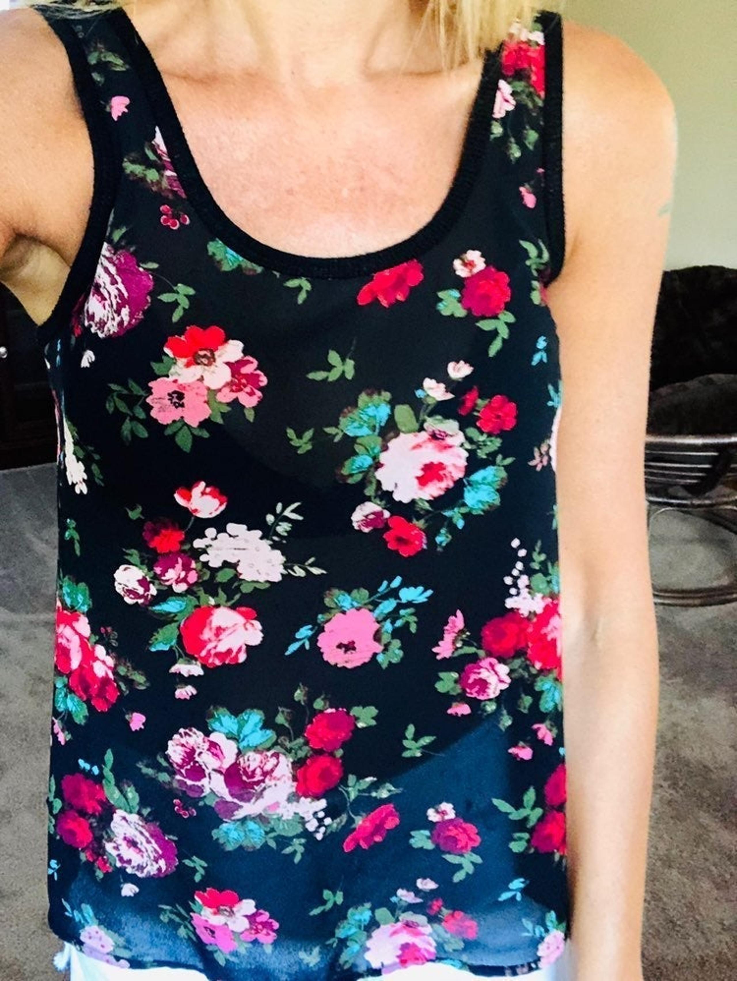 Floral Tank Top Roses