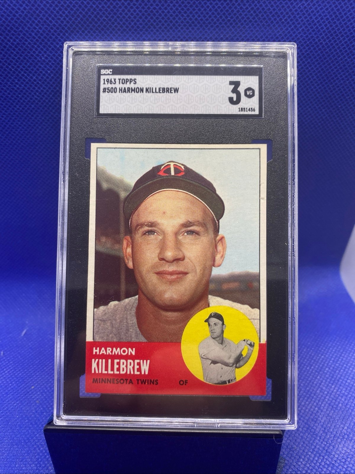 Topps 1963 Topps #500 Harmon Killebrew Minnesota Twins HOF SGC 3 VG