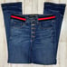 Veronica Beard Carolyn 10 Baby Boot Jeans Womens Size 26 Tuxedo Waistband