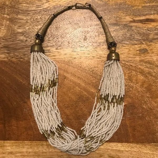 Vintage Burning Man Boho Strand Necklace