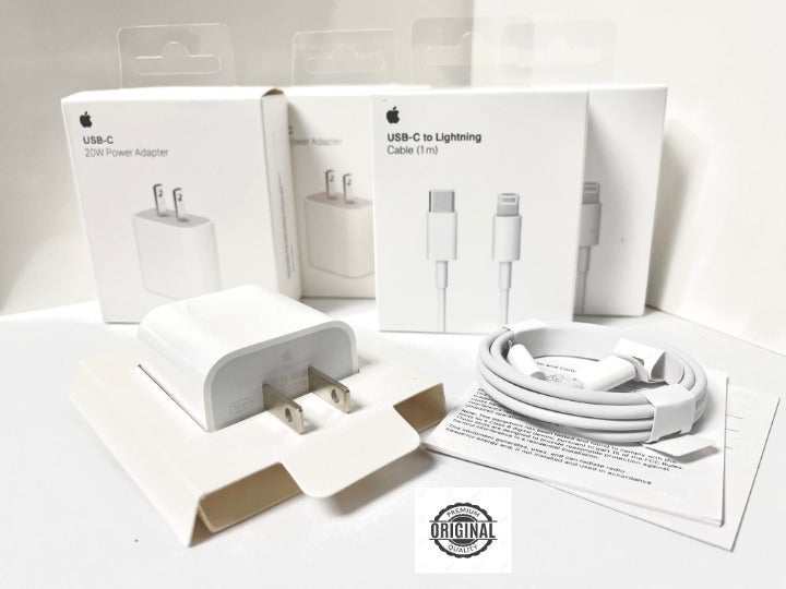 20W Power Adapter Charger and Cable USB-C for iPhone 12 Original Quality 12 Sets