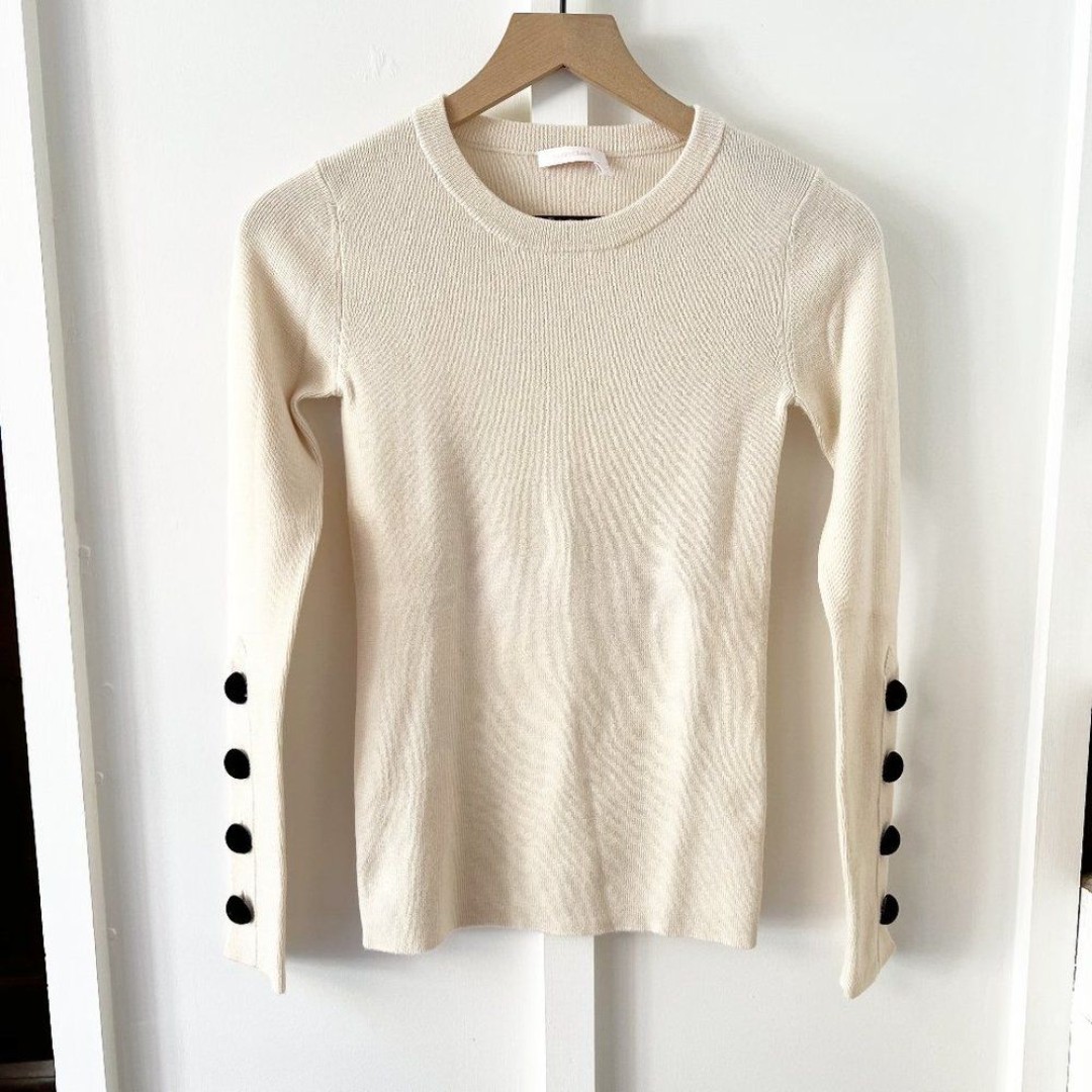 SEE BY CHLOE white wool sweater