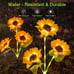 3 Pack Sunflower Solar Lights for Outside with 9 Lifelike Sunflower,36 LED Light