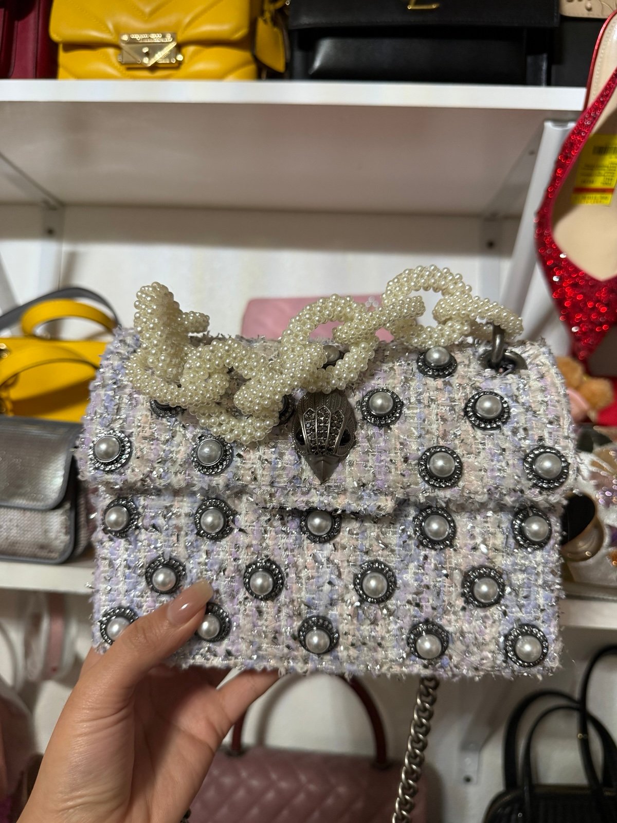 Kurt Geiger tweed crossbody