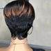 Short pixie cut Wig human hair wig short remy hair black brown f1B /33 color