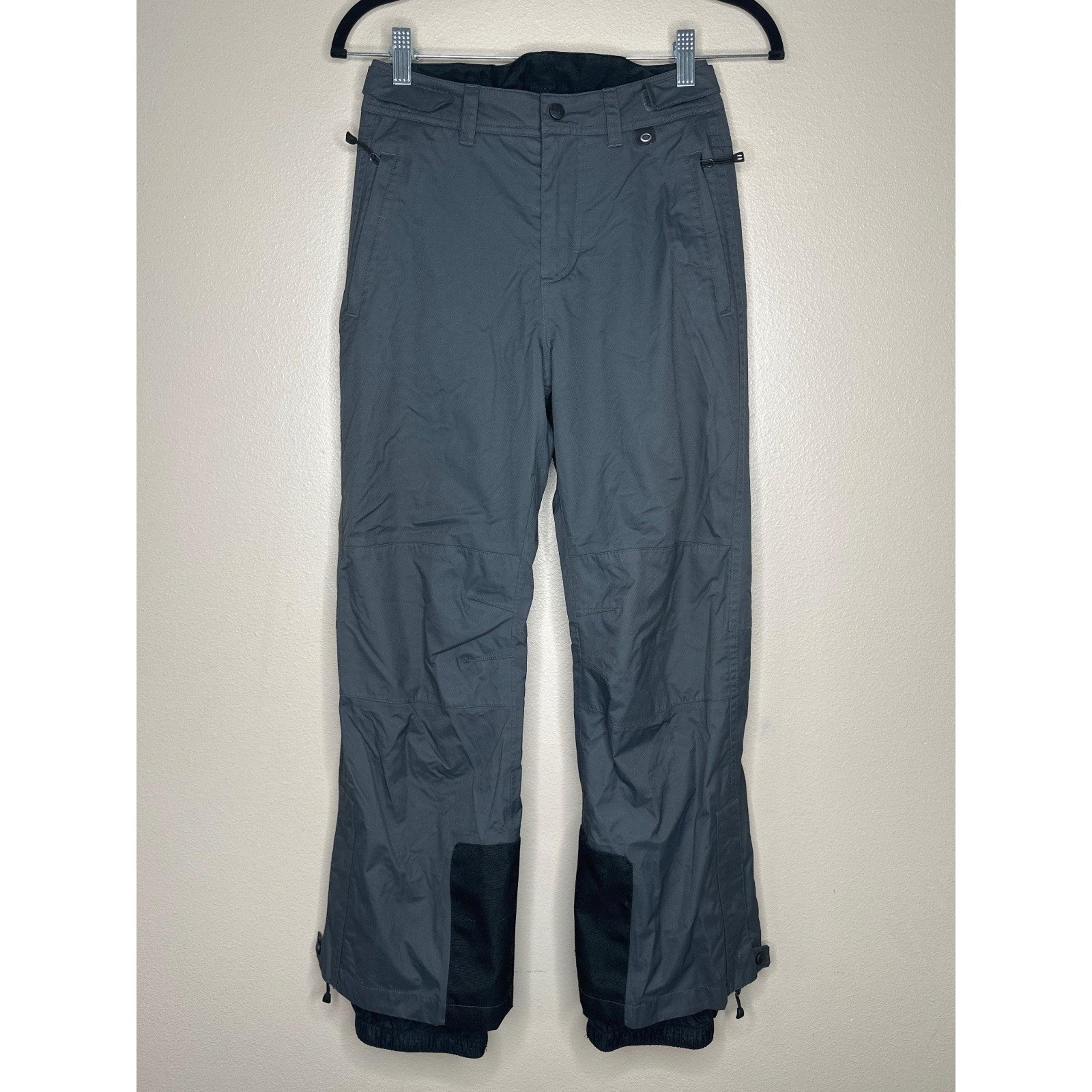 REI Snow Pants Boys Size M Gray(10-12) Waterproof Insulated Ski Snowboard Fleece