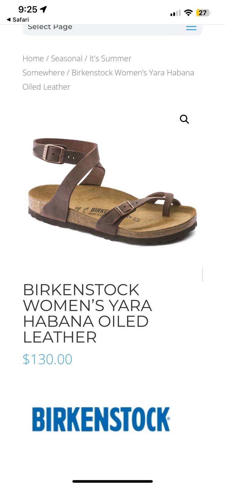 BIRKENSTOCK WOMEN’S YARA HABANA OILED LEATHER