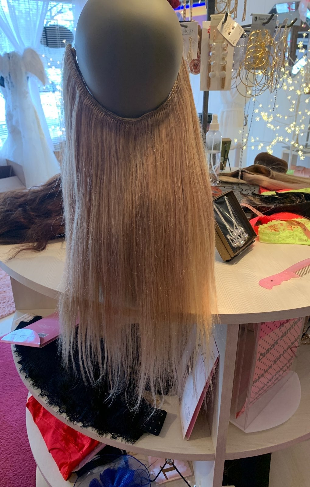 Reversable Halo 100% Human Hair- 22 lon