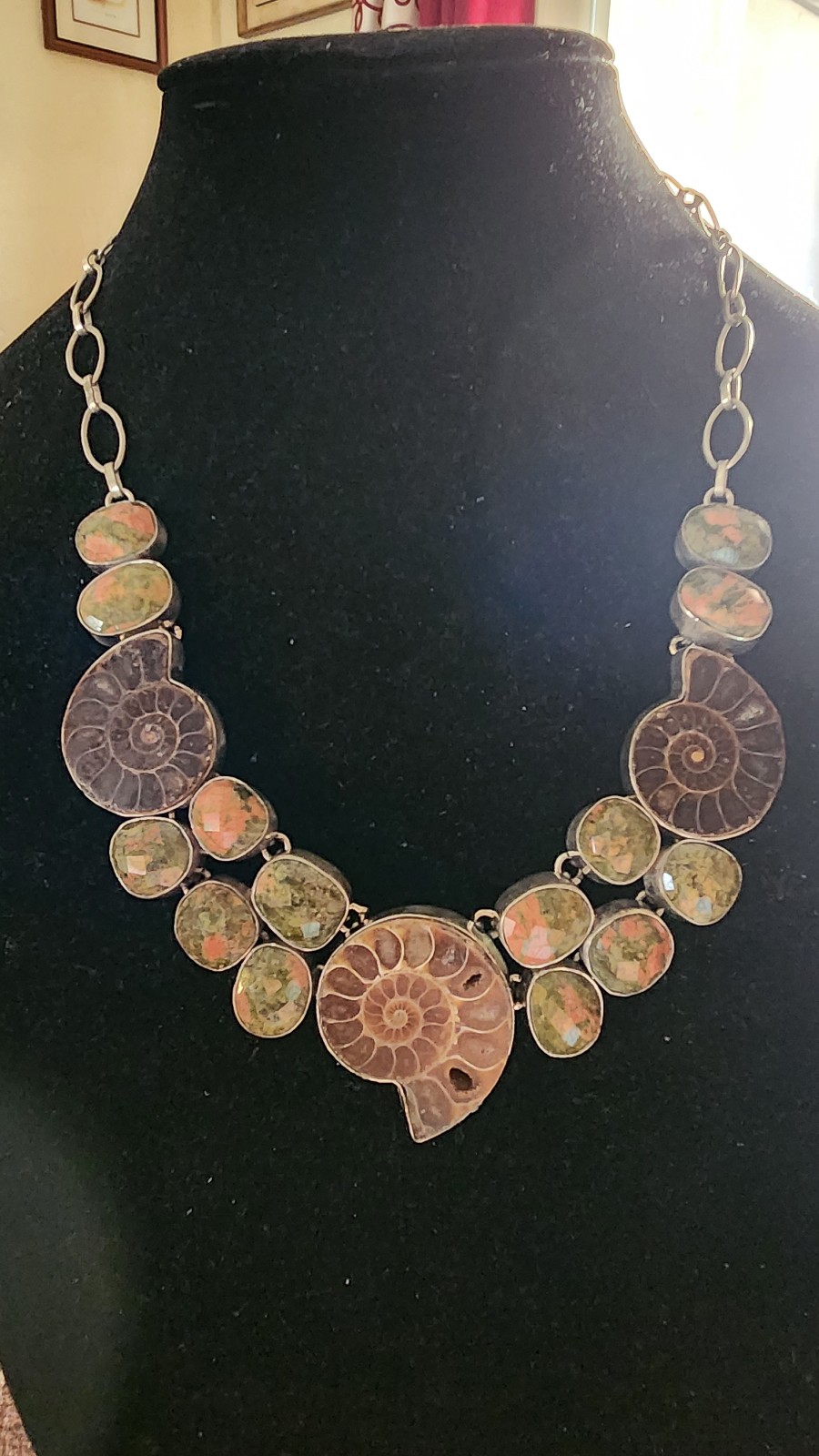Ammonite Fossil necklace