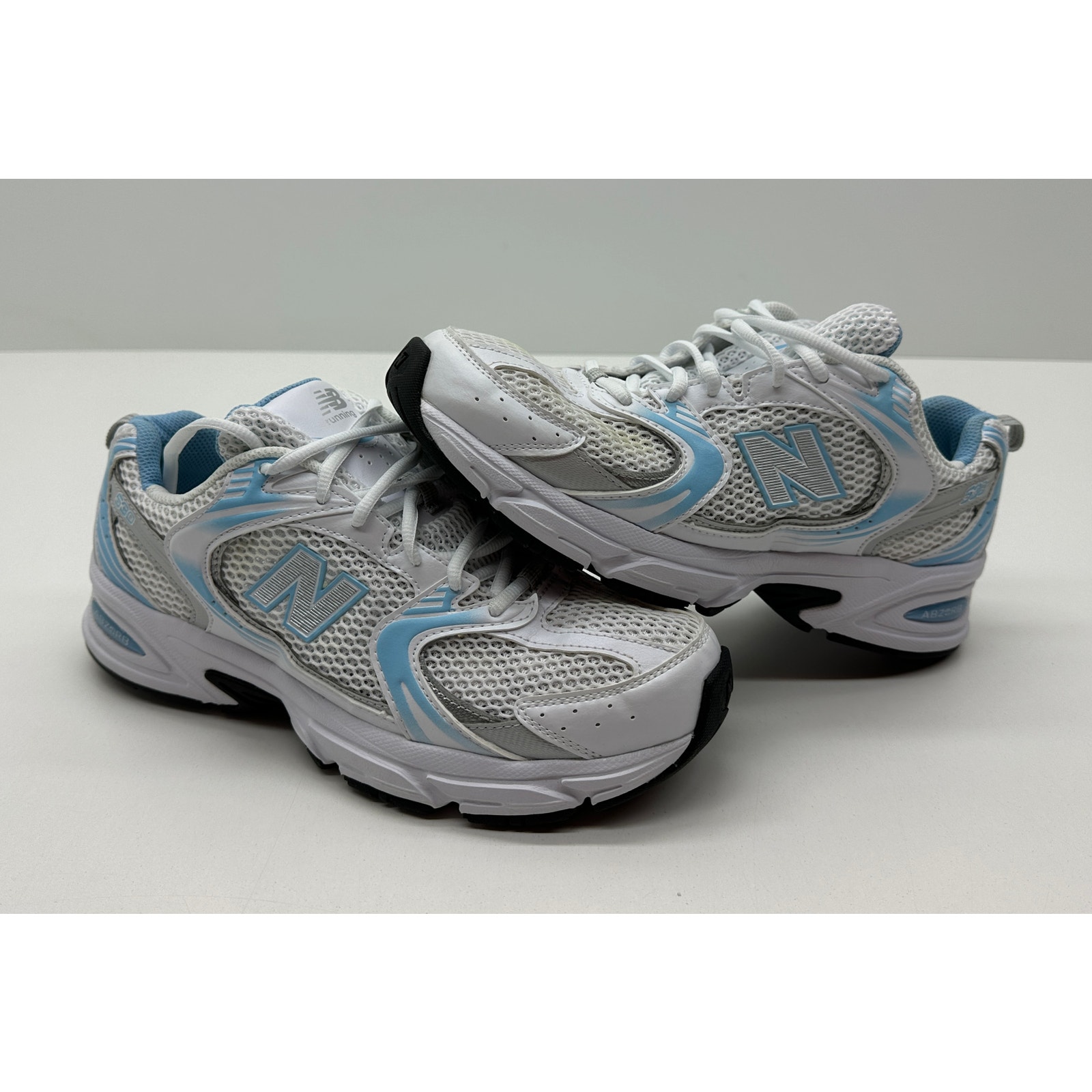 New Balance Men's 530 Running Shoes White/Blue Haze Size 9.5 NEW #400-RA