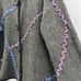 Vintage Laura Ashley Women Multicolor Wool Blend Cardigan Embroidered Sweater XL