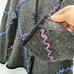 Vintage Laura Ashley Women Multicolor Wool Blend Cardigan Embroidered Sweater XL