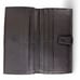 Burberry Check Espresso Long Calf Leather Wallet