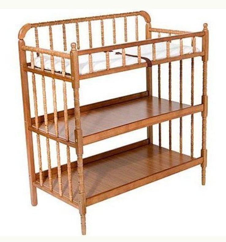 Vintage Jenny Lind Oak / Maple Dressing or Changing Table EUC