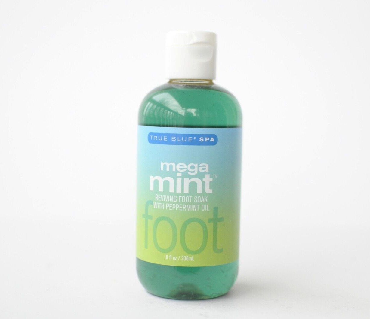Bath & Body Works True Blue Spa Mega Mint Reviving Foot Soak Peppermint Oil 8oz
