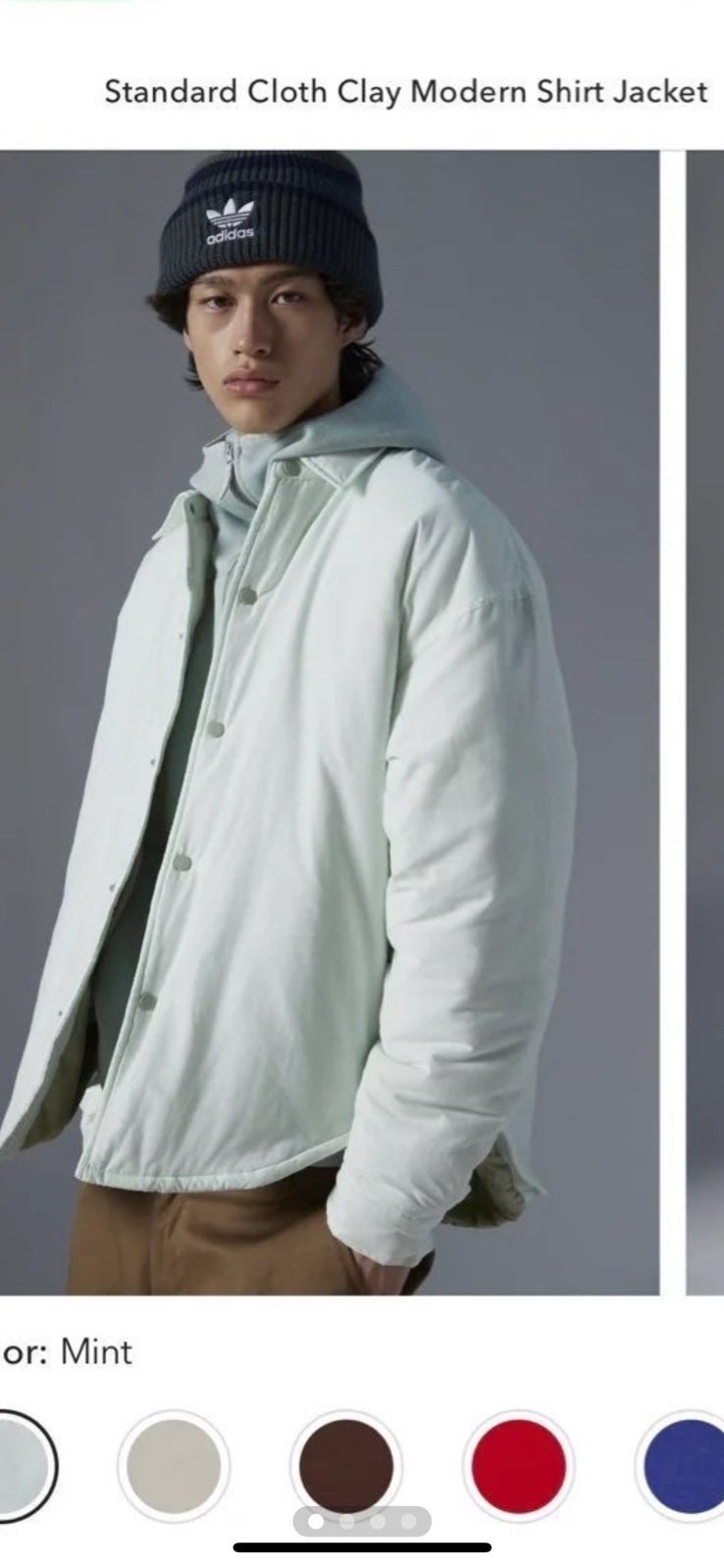 Mint/White Shacket