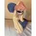 Vintage 1930's 40's Weil Ware California Pottery Colorful Lady Planter Vase 11
