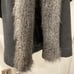 Faux Fur Grey Belted Cape