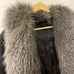 Faux Fur Grey Belted Cape