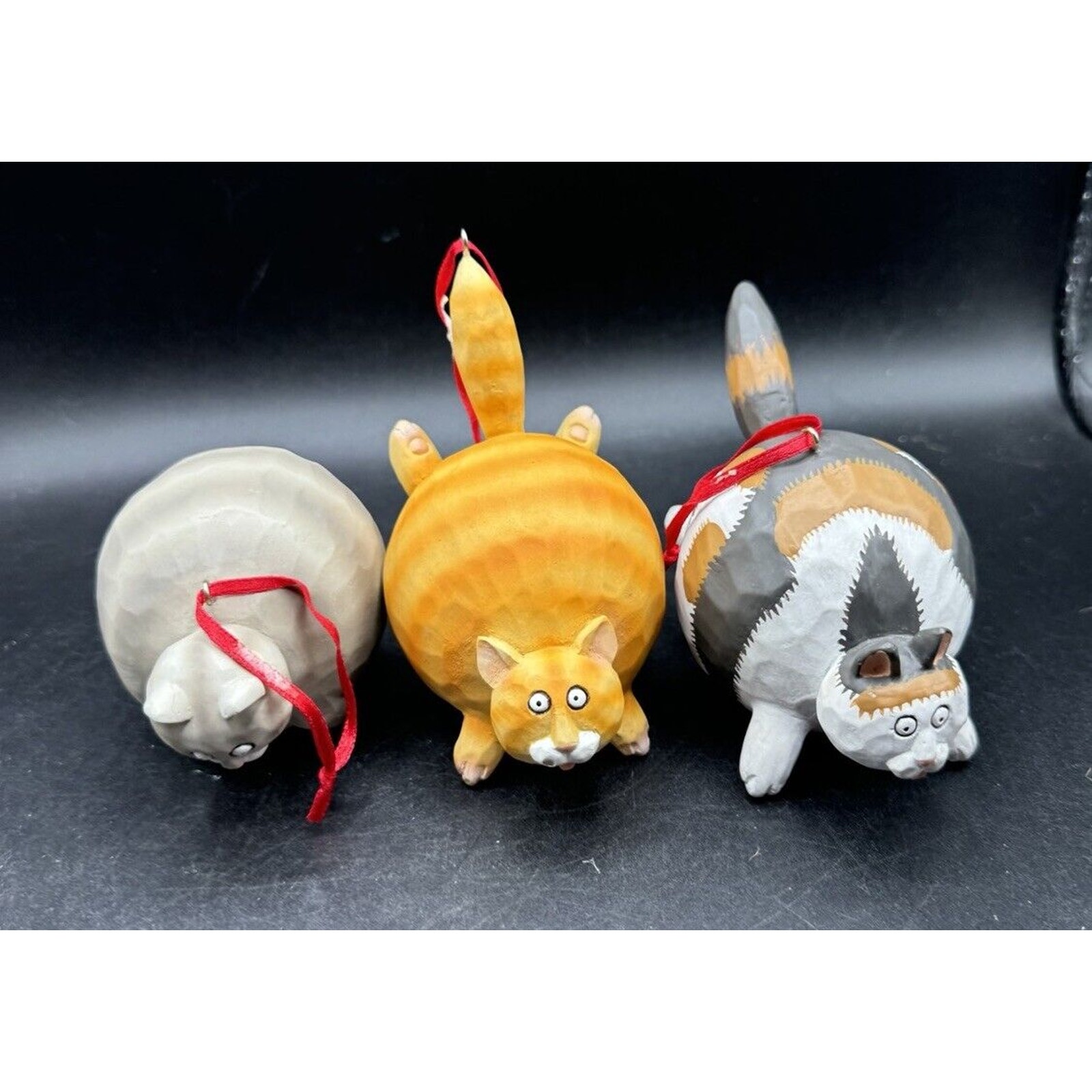 Seasons Midwest Of Cannon Falls Fat Cat Ornament Calico Tabby Fat Cat -6D