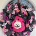 Halloween Pink Ghost Wreath