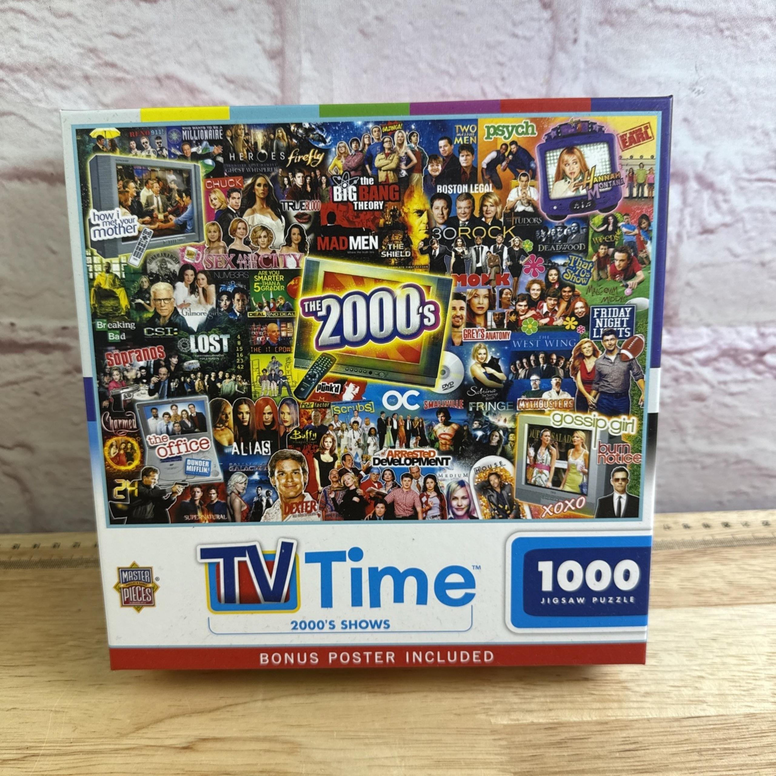 MasterPieces TV Time Puzzles Collection - 2000s Shows 1000 Piece Jigsaw Puzzle