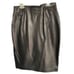 Wilsons pell studio 100% vintage black leather skirt, size 10 fully lined