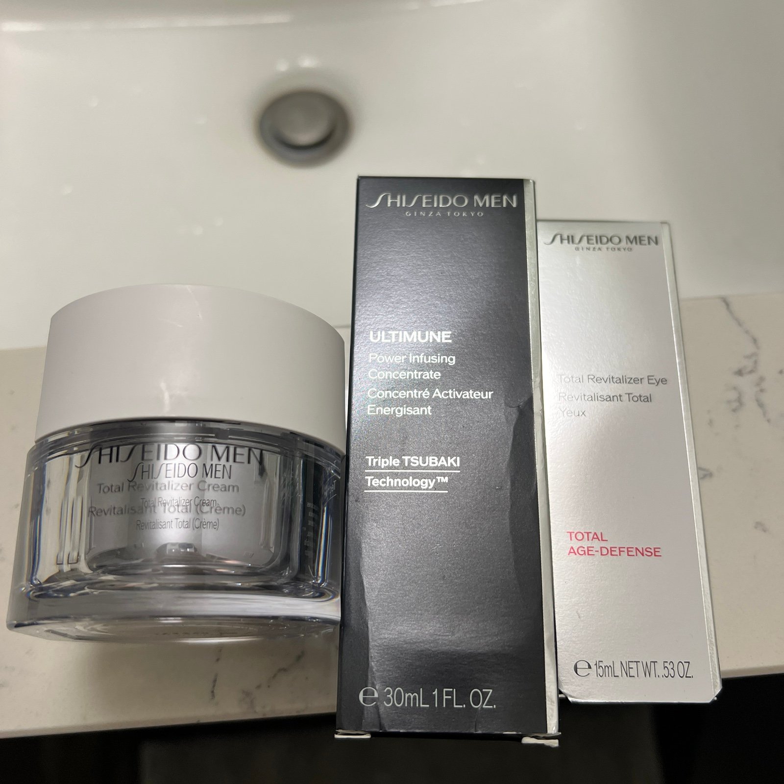 Shisedo Men cream concentrate eye total revitalizer ultimune