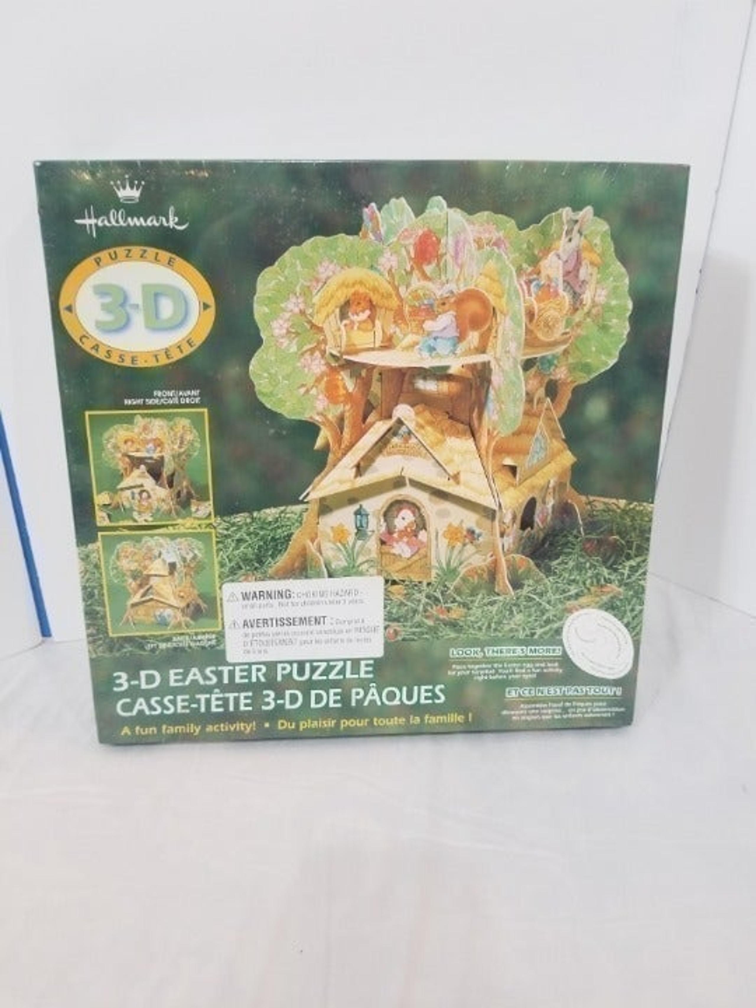 Hallmark 3D Easter Tree House Puzzle Family Activity Spring Holiday Decoration