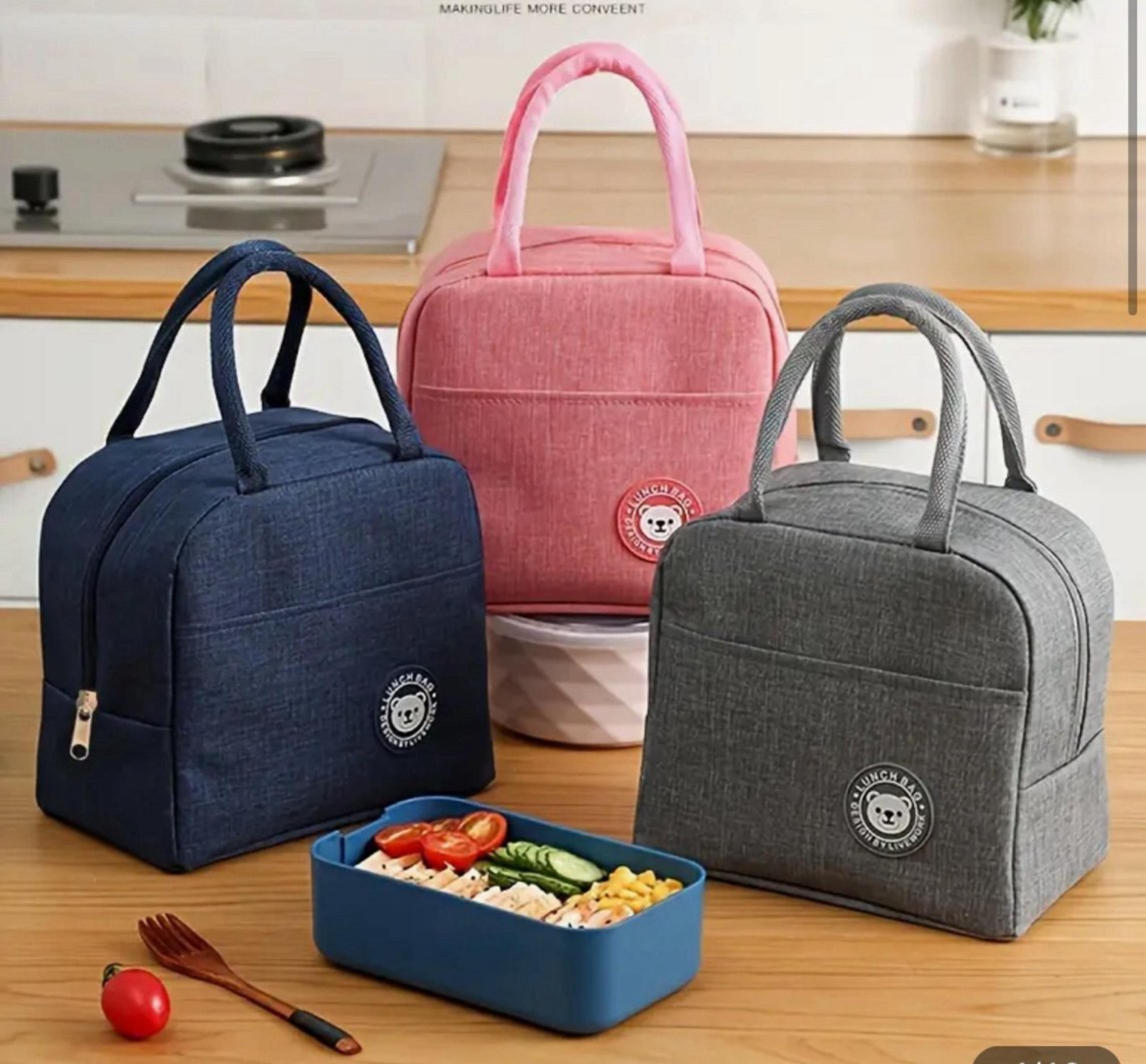 Tote Lunch Bag Insulated Kids School Adult Work Snacks Drinks Food Color?