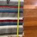 VTG 70s Baja Poncho Mexican Blanket Serape Biker Hippie Motorcycle Beach 24x33”