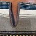 VTG 70s Baja Poncho Mexican Blanket Serape Biker Hippie Motorcycle Beach 24x33”