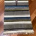 VTG 70s Baja Poncho Mexican Blanket Serape Biker Hippie Motorcycle Beach 24x33”