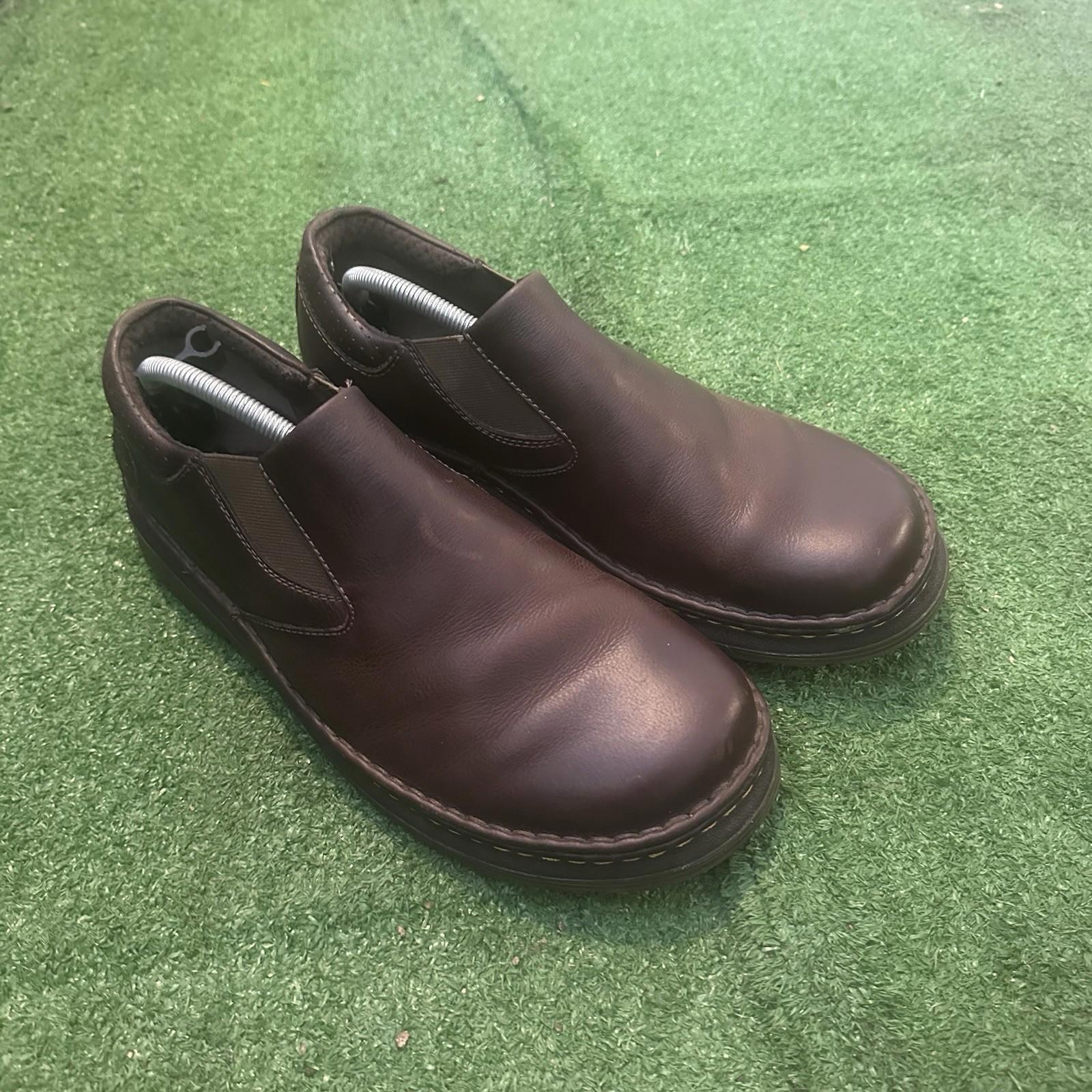 Dr. Doc Martens Loafers Men 11M Orson Shoes Brown Leather Slip On Comfort Work