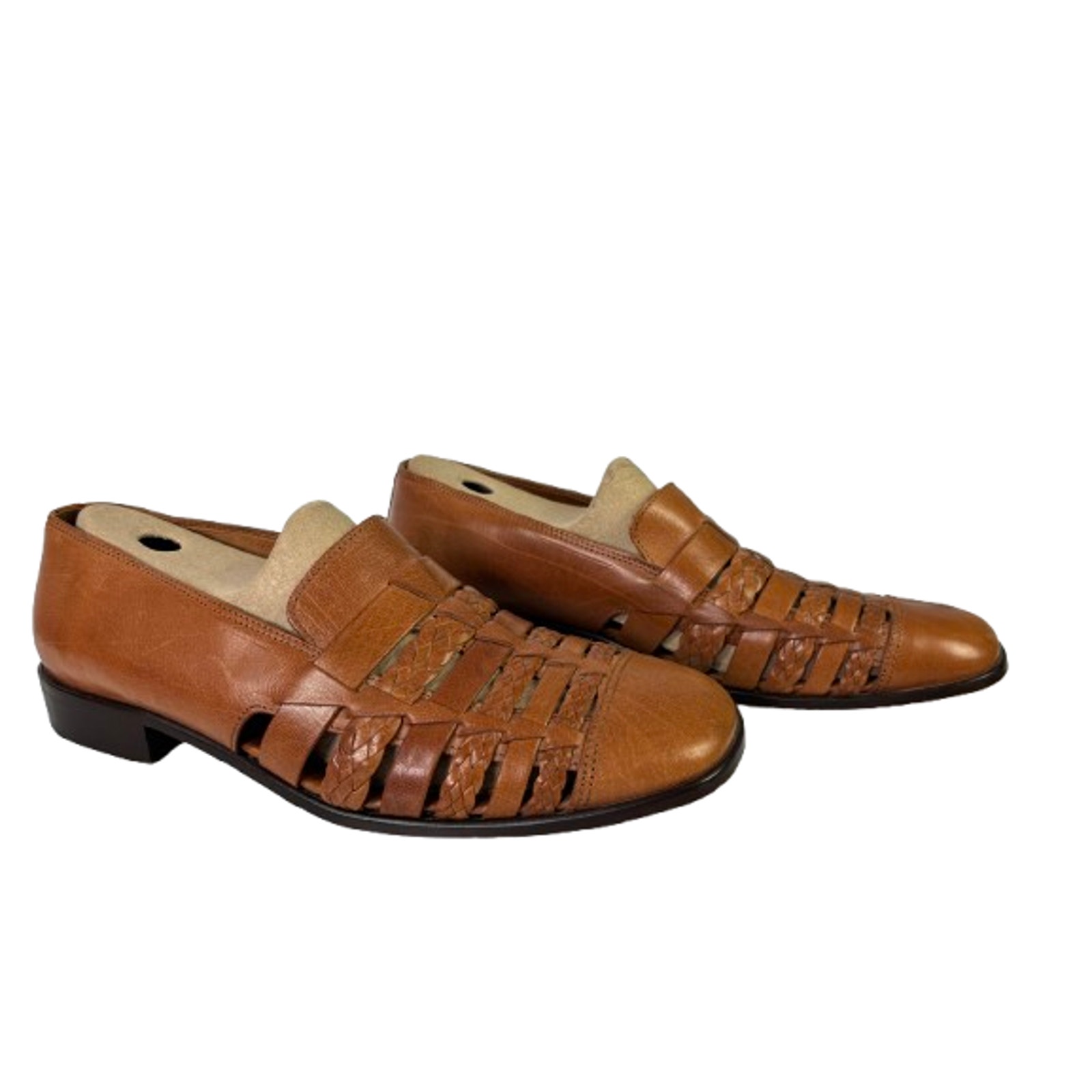Tommy Bahama Mens 13 M TB-245 Fisherman Slip On Shoes Mahogany Made In Italy