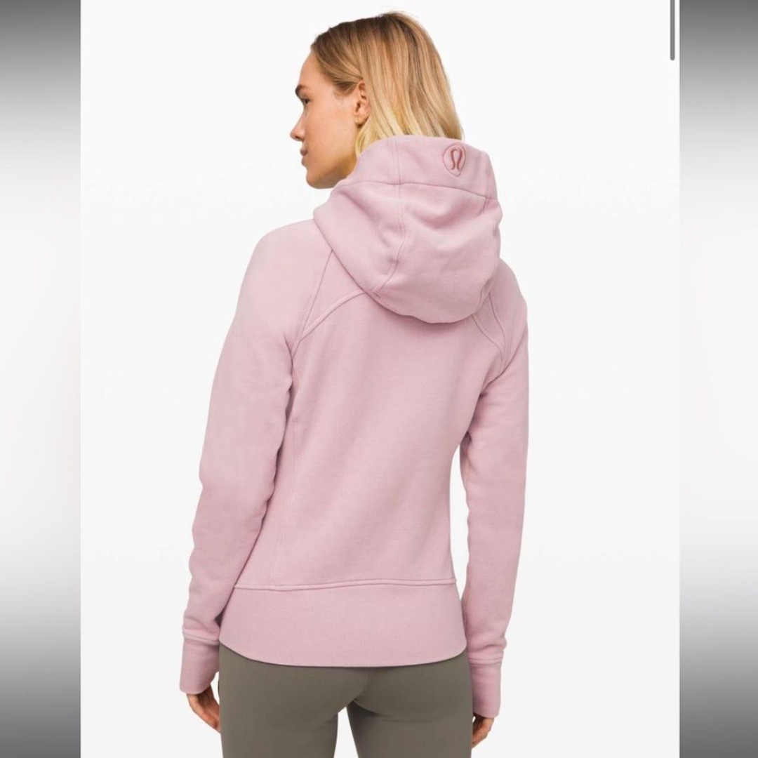 Lululemon Scuba Hoodie *Light Cotton Fleece Smoky Blush Size 4 Full Zip