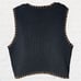 Lizsport Women's Vintage Boho Western Knit Button Sweater Vest Size L Multicolor