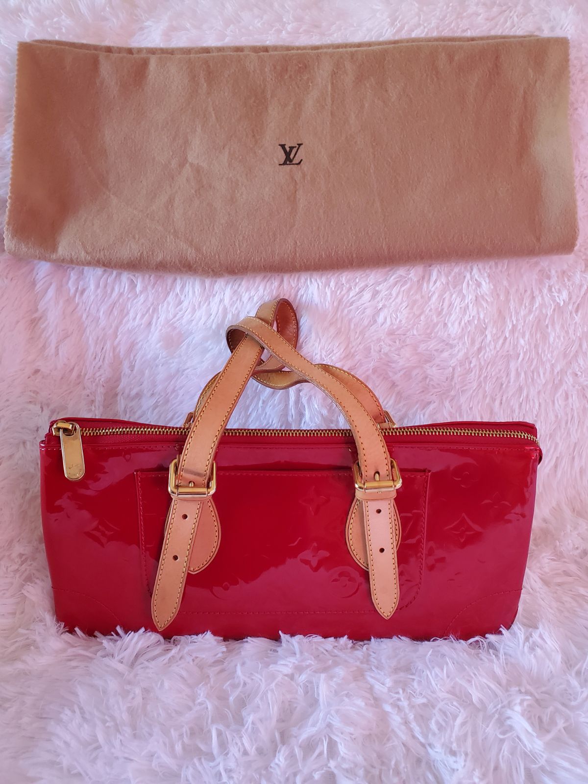 Preloved Louis Vuitton Red Vernis